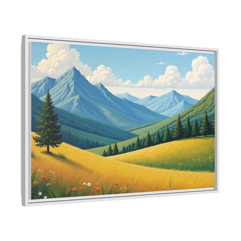 Canvas Prints - Impasto Landscapes: Textured Mountains, Fields, Water - Image 103