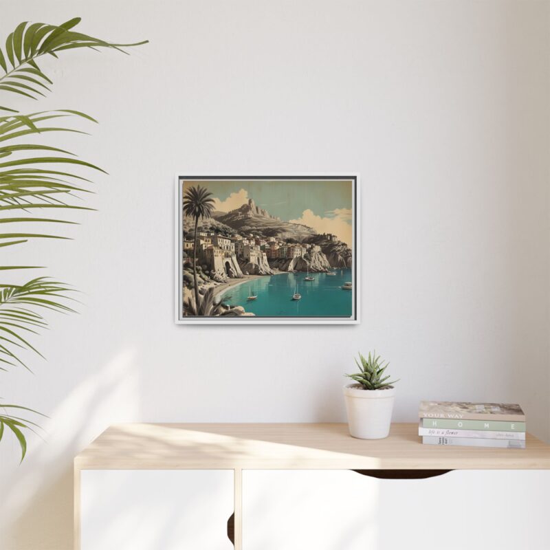 Retro Italian Riviera Travel Poster with Bold Typography Wall Art - Image 69