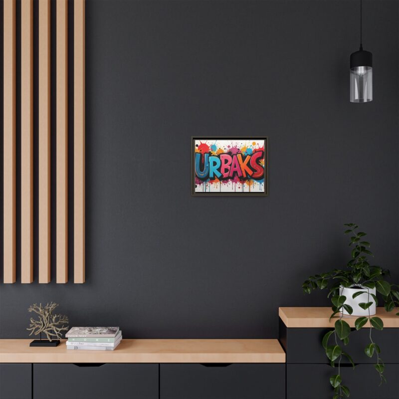 Canvas Wall Art  urban graffiti style with bold and colorful splatters - Image 57