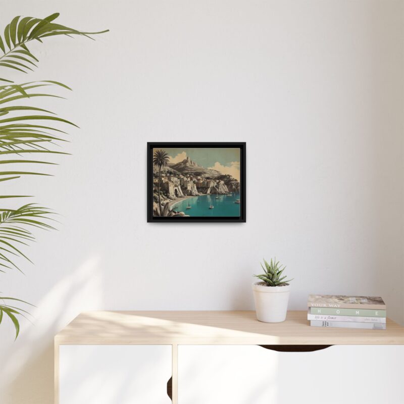 Retro Italian Riviera Travel Poster with Bold Typography Wall Art - Image 9