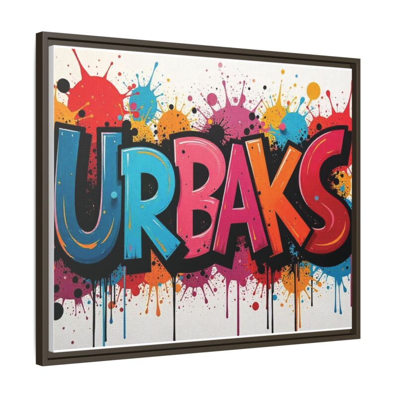 Canvas Wall Art  urban graffiti style with bold and colorful splatters - Image 127