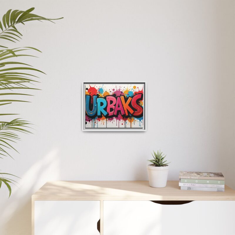 Canvas Wall Art  urban graffiti style with bold and colorful splatters - Image 64