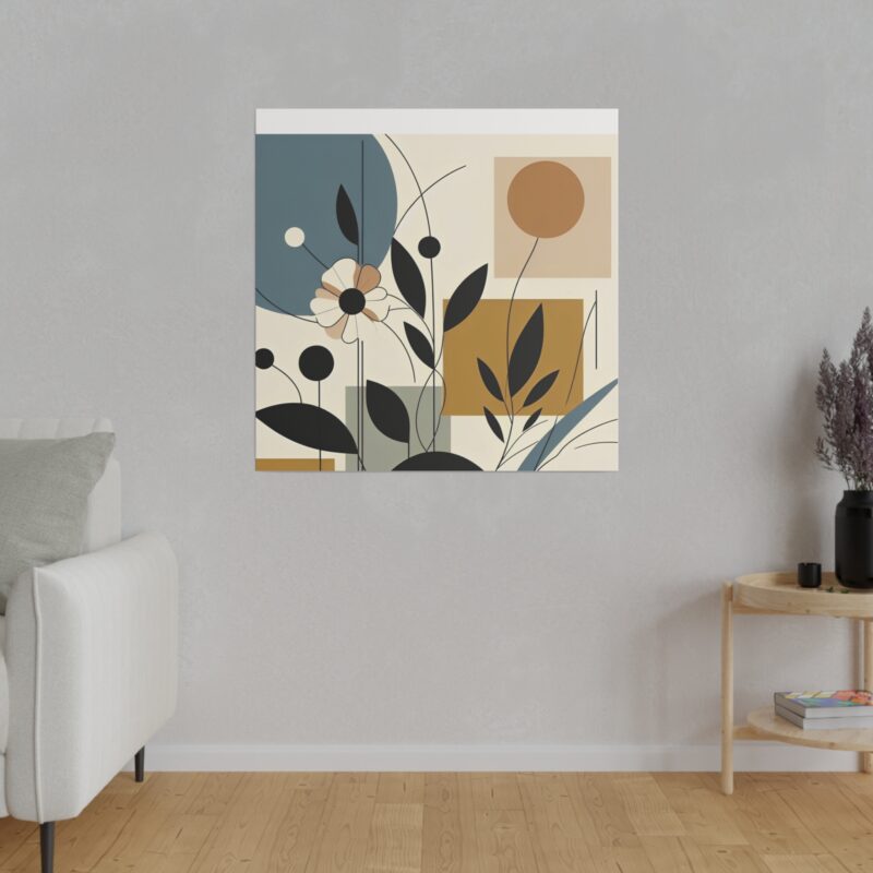 Pop Floral Abstract art on Canvas A Bold and Vibrant Statement - Image 52