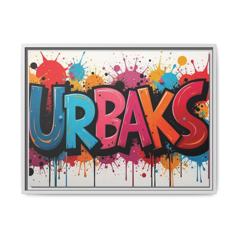 Canvas Wall Art  urban graffiti style with bold and colorful splatters - Image 78