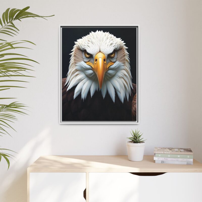 Canvas Art Print on Intense Stare of the Bald Eagle - Image 96
