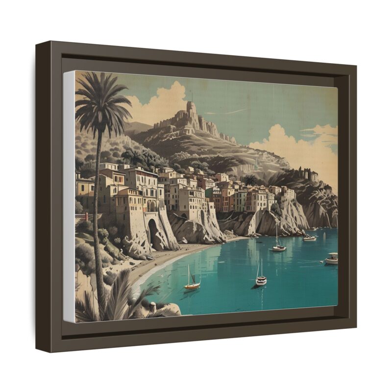Retro Italian Riviera Travel Poster with Bold Typography Wall Art - Image 43