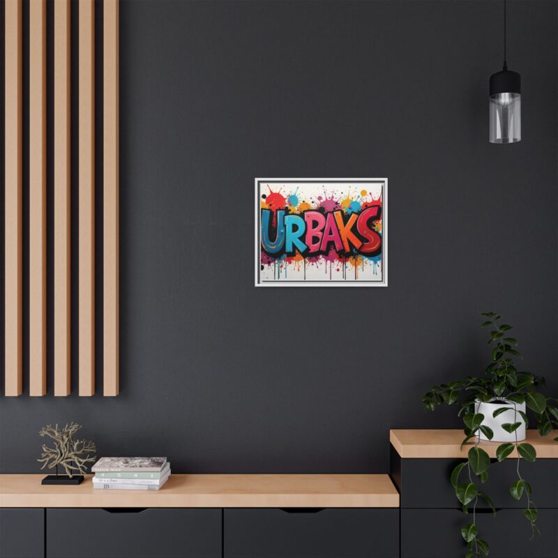 Canvas Wall Art  urban graffiti style with bold and colorful splatters - Image 69