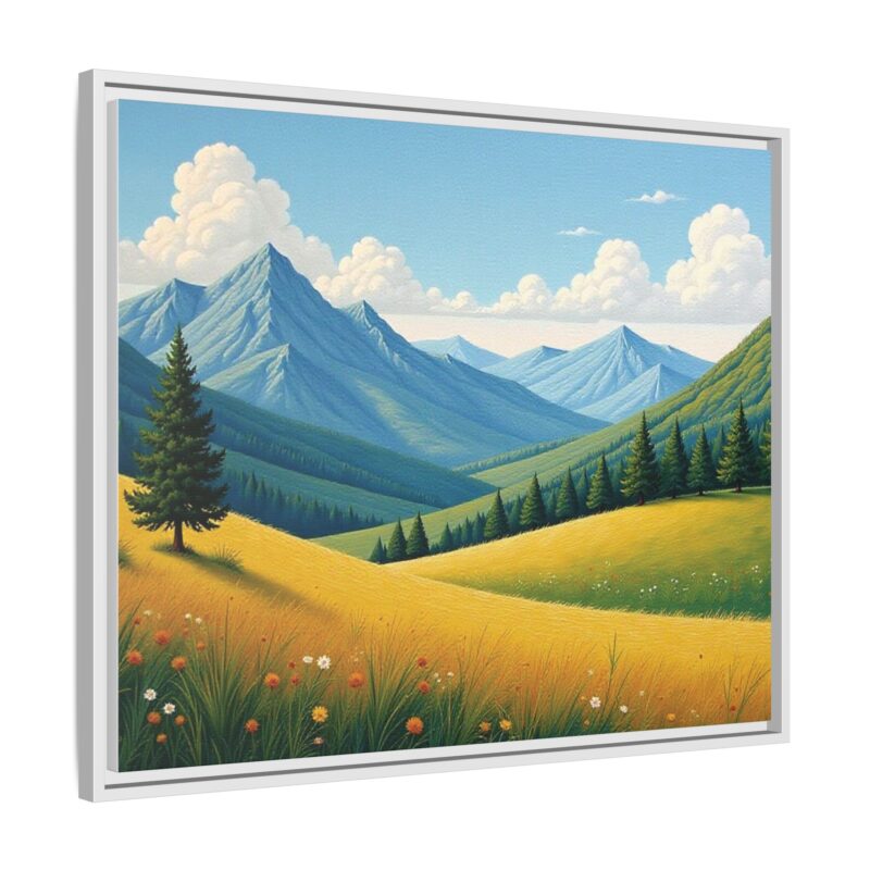 Canvas Prints - Impasto Landscapes: Textured Mountains, Fields, Water - Image 131
