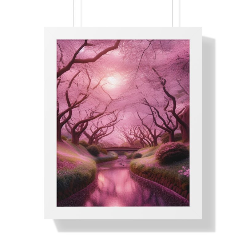 Serene Elegance: Cherry Blossoms  - Canvas Wall Art for Your Living Room and Office Décor" - Image 43
