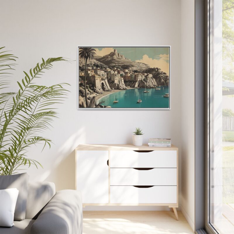 Retro Italian Riviera Travel Poster with Bold Typography Wall Art - Image 117