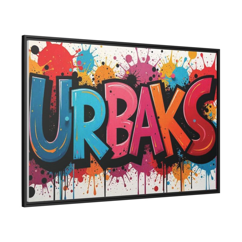 Canvas Wall Art  urban graffiti style with bold and colorful splatters - Image 3