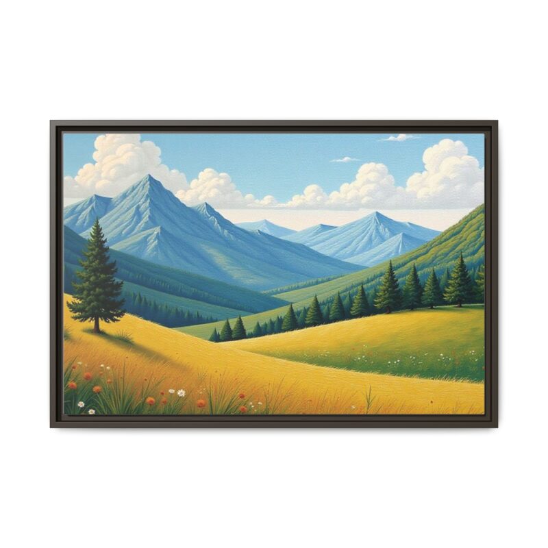 Canvas Prints - Impasto Landscapes: Textured Mountains, Fields, Water - Image 82