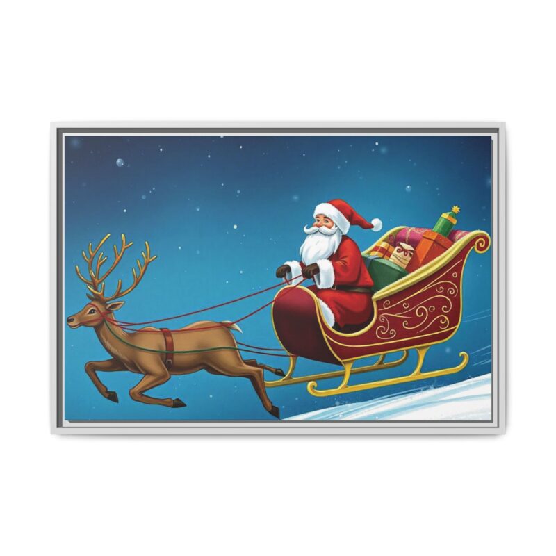 Canvas Print - Traditional Sleigh Ride Santa Claus Christmas Wall Art - Image 38