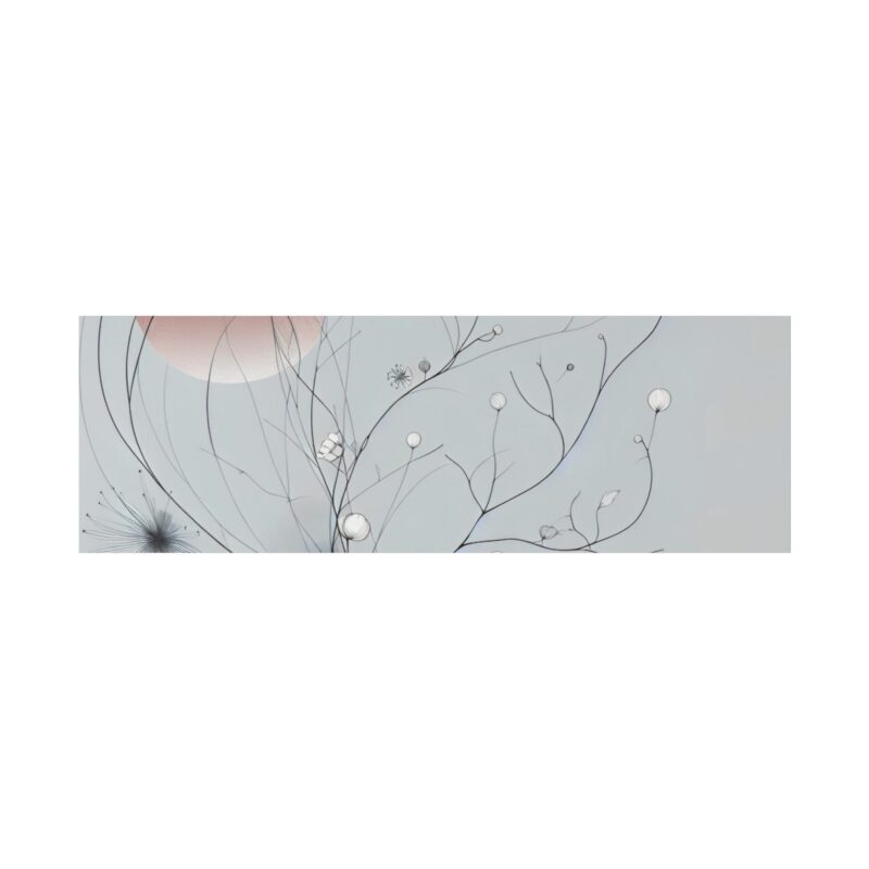 Serenity in Bloom: Japanese Floral Abstract Wall Art - Image 72