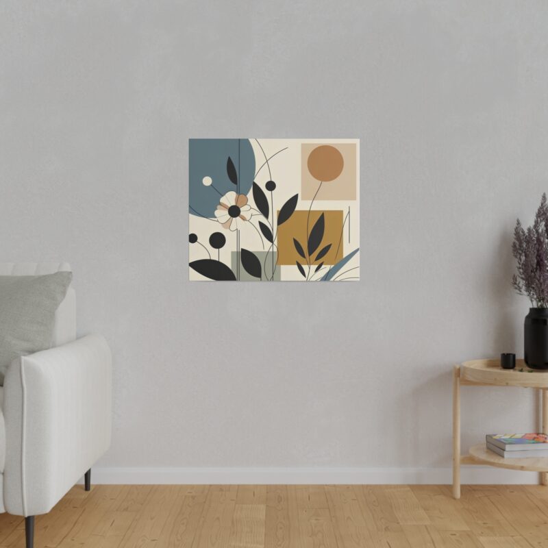 Pop Floral Abstract art on Canvas A Bold and Vibrant Statement - Image 94