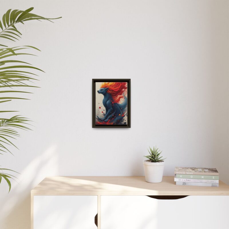 Matte Canvas, Framed  Joyful Chaos: Vibrant Colors and Energetic Expression of Happiness - Image 41