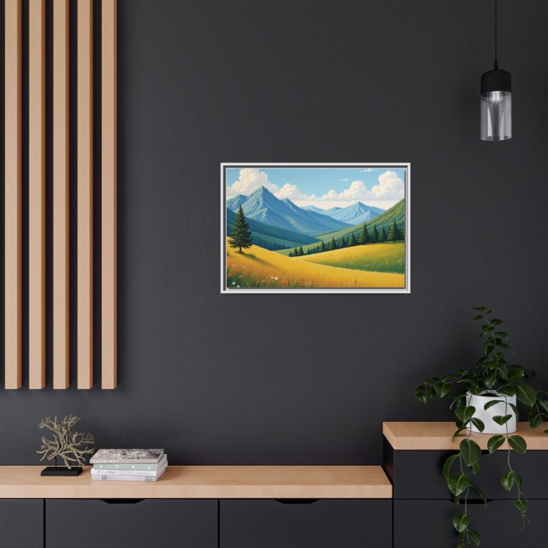 Canvas Prints - Impasto Landscapes: Textured Mountains, Fields, Water - Image 85