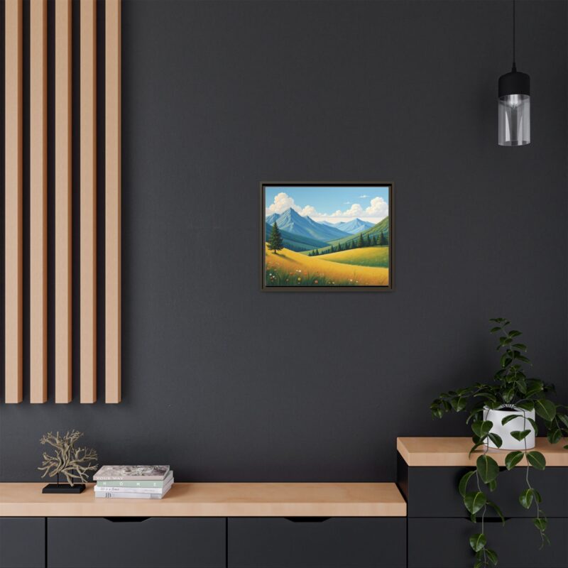 Canvas Prints - Impasto Landscapes: Textured Mountains, Fields, Water - Image 65