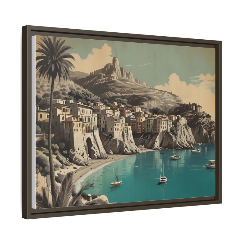 Retro Italian Riviera Travel Poster with Bold Typography Wall Art - Image 75