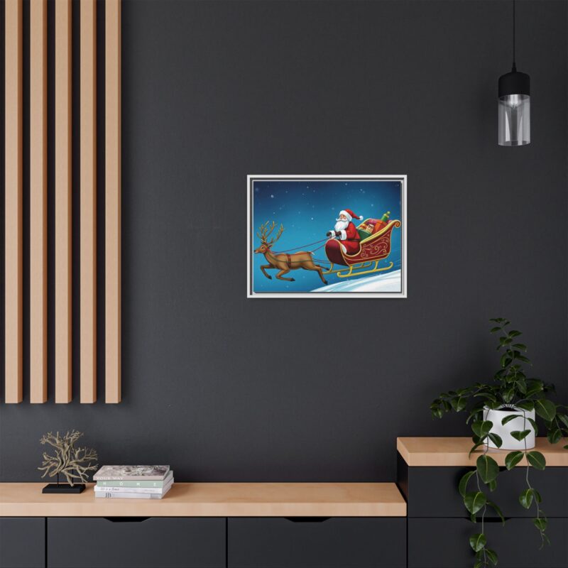 Canvas Print - Traditional Sleigh Ride Santa Claus Christmas Wall Art - Image 29