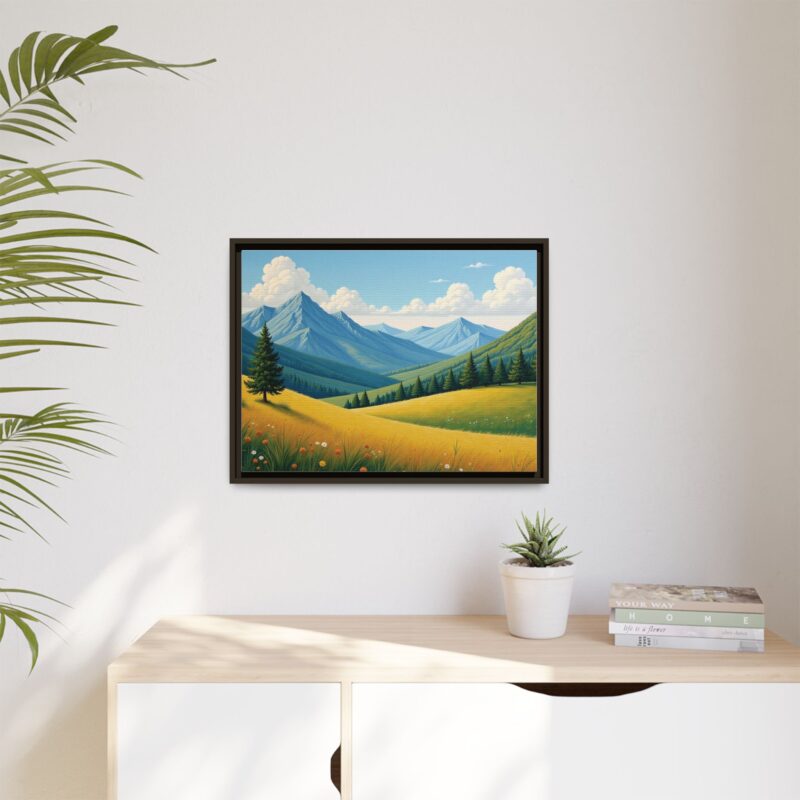 Canvas Prints - Impasto Landscapes: Textured Mountains, Fields, Water - Image 76