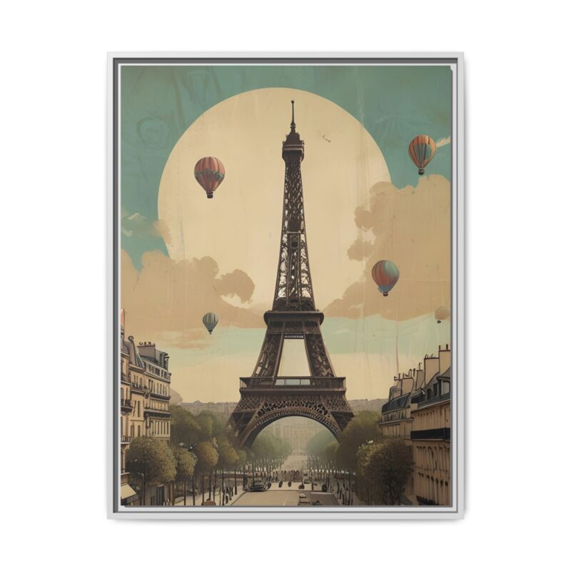 Romantic Vintage Paris Canvas Art Nouveau Typography - Image 69