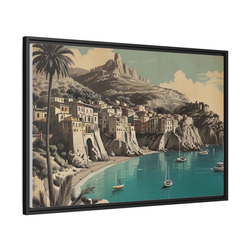 Retro Italian Riviera Travel Poster with Bold Typography Wall Art - Image 31