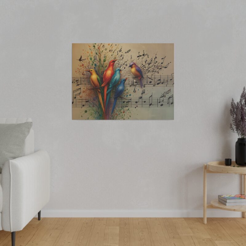 Canvas Wall Art Birds Music Harmony Abstract Design - Image 28