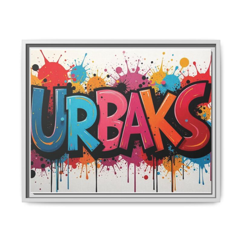 Canvas Wall Art  urban graffiti style with bold and colorful splatters - Image 70
