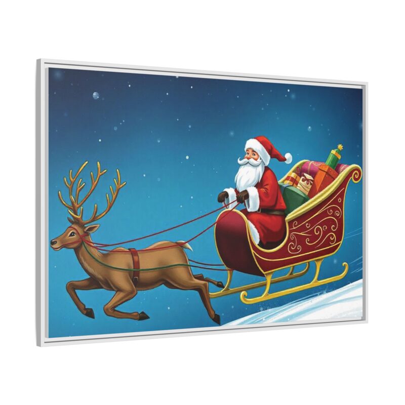 Canvas Print - Traditional Sleigh Ride Santa Claus Christmas Wall Art - Image 71