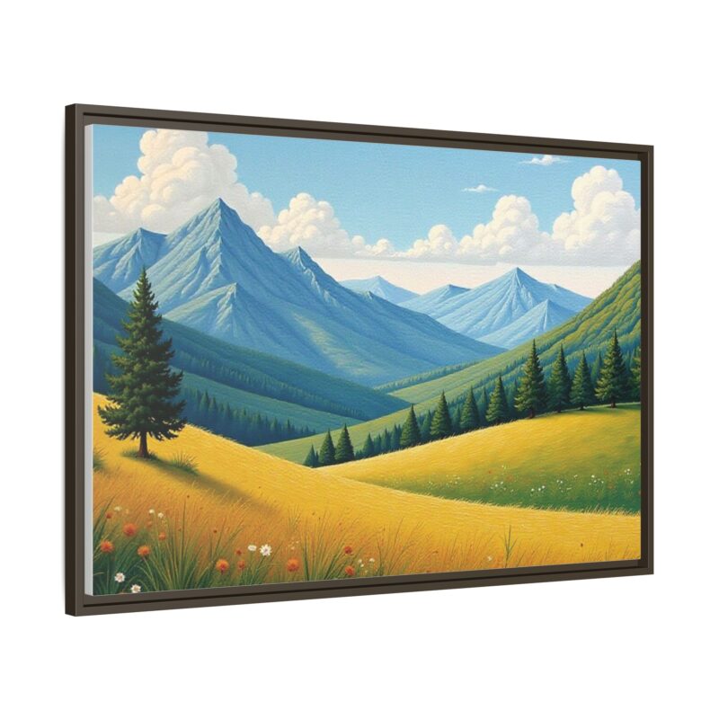 Canvas Prints - Impasto Landscapes: Textured Mountains, Fields, Water - Image 98