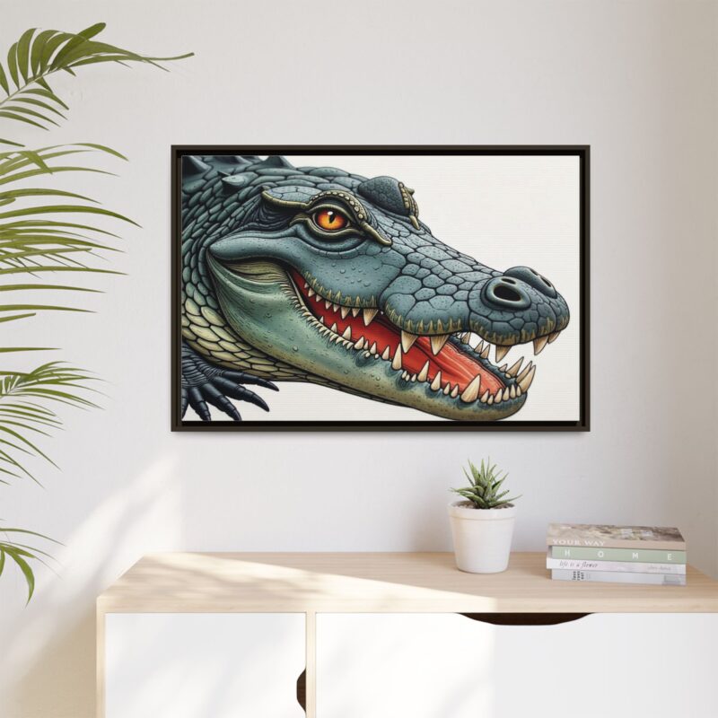 Canvas Print - Alligator Head Close-Up - Image 95