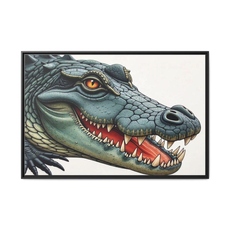Canvas Print - Alligator Head Close-Up - Image 38
