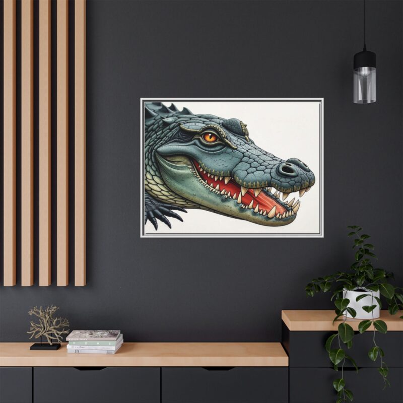 Canvas Print - Alligator Head Close-Up - Image 112