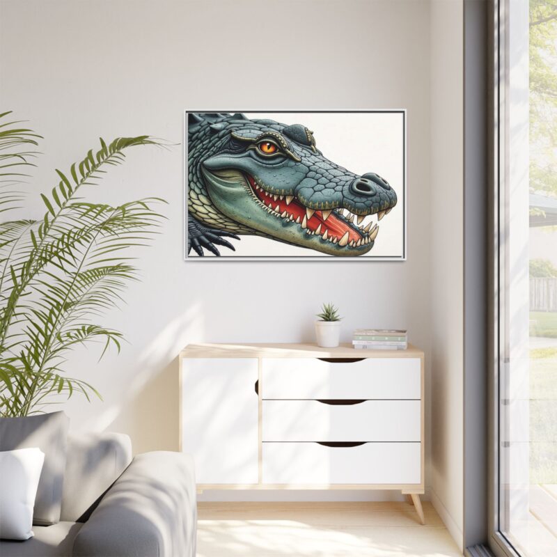 Canvas Print - Alligator Head Close-Up - Image 117