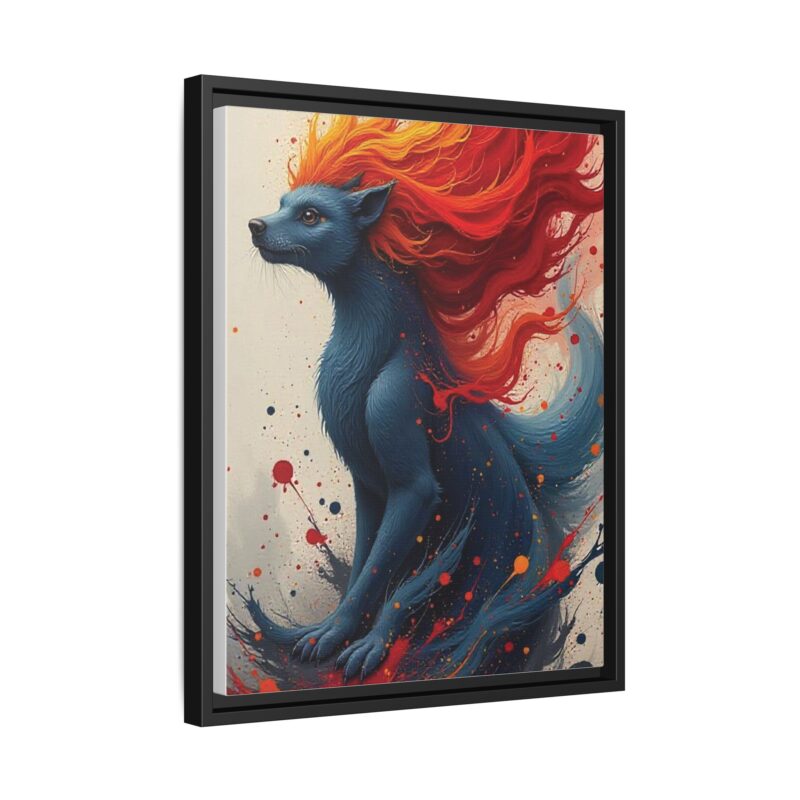 Matte Canvas, Framed  Joyful Chaos: Vibrant Colors and Energetic Expression of Happiness - Image 19