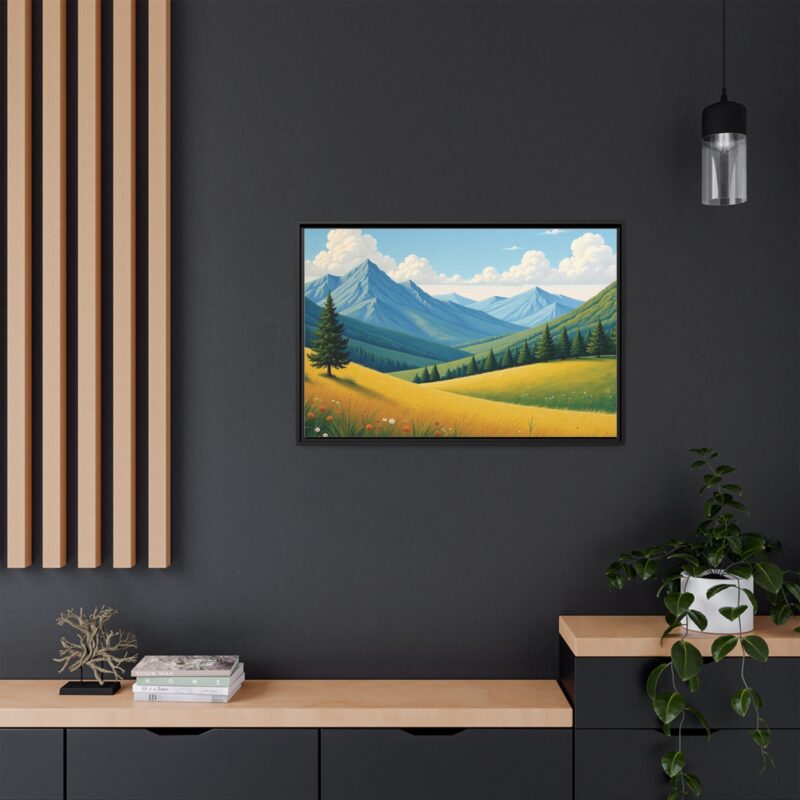 Canvas Prints - Impasto Landscapes: Textured Mountains, Fields, Water - Image 33
