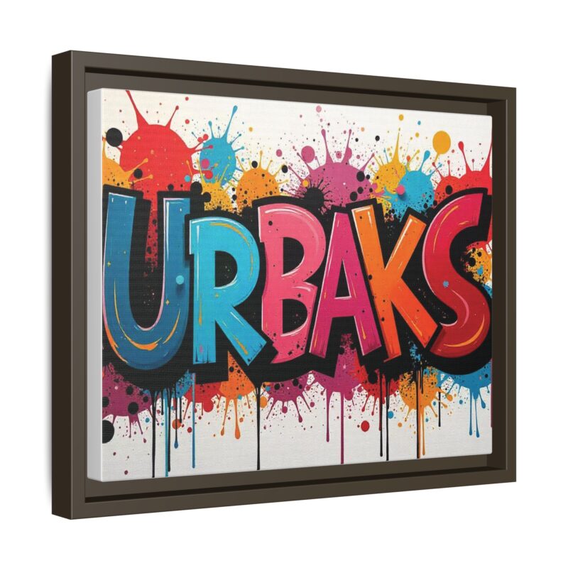 Canvas Wall Art  urban graffiti style with bold and colorful splatters - Image 51