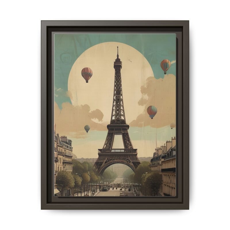 Romantic Vintage Paris Canvas Art Nouveau Typography - Image 25