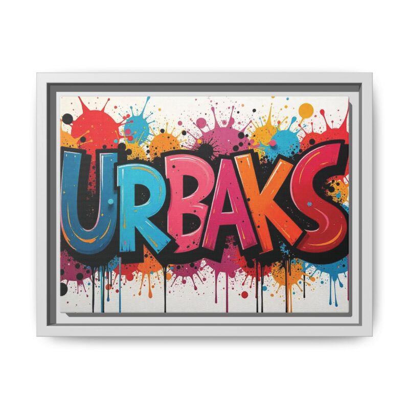 Canvas Wall Art  urban graffiti style with bold and colorful splatters - Image 46