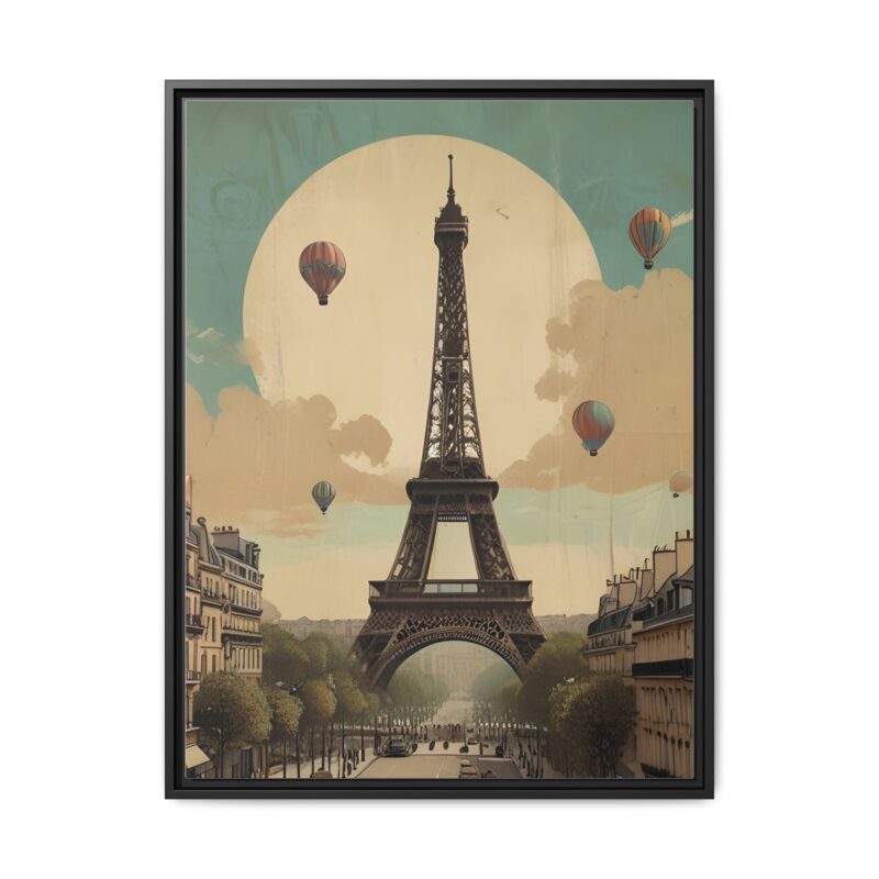 Romantic Vintage Paris Canvas Art Nouveau Typography - Image 17