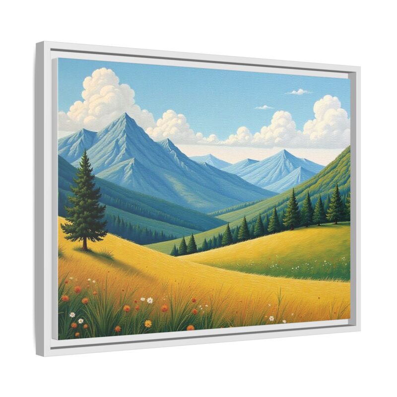 Canvas Prints - Impasto Landscapes: Textured Mountains, Fields, Water - Image 79