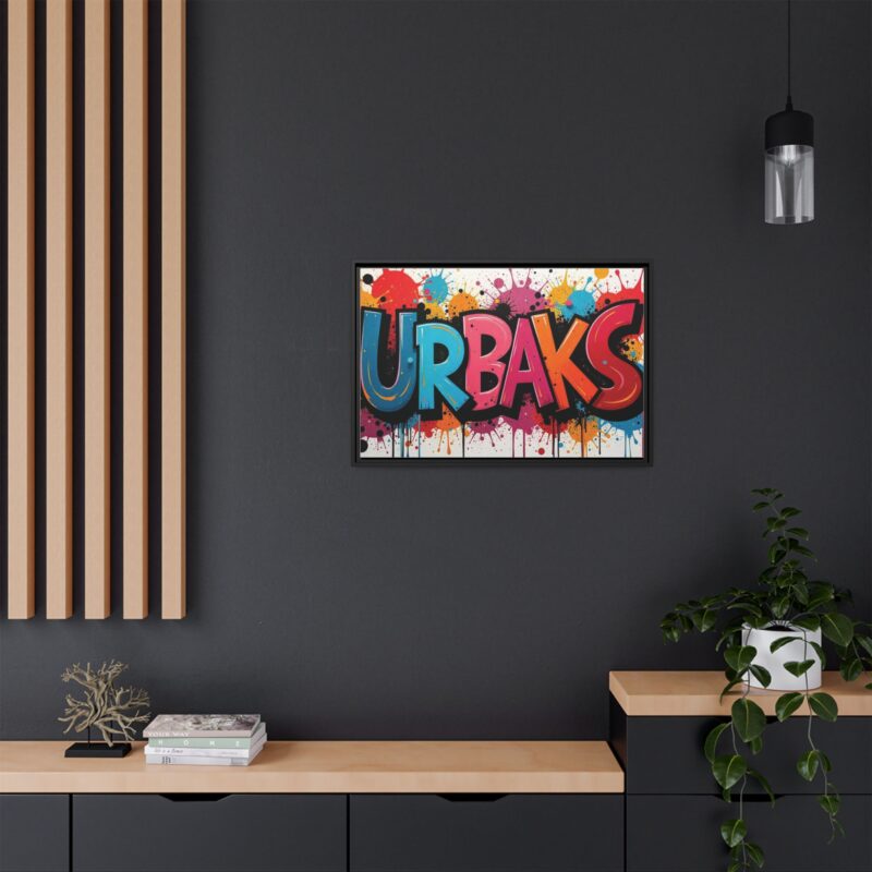 Canvas Wall Art  urban graffiti style with bold and colorful splatters - Image 25