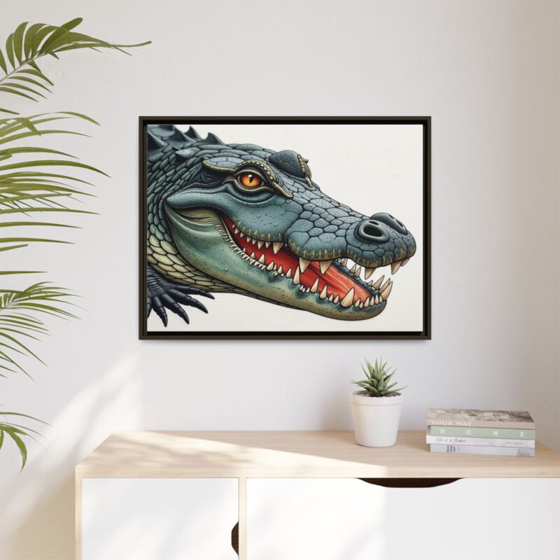 Canvas Print - Alligator Head Close-Up - Image 89
