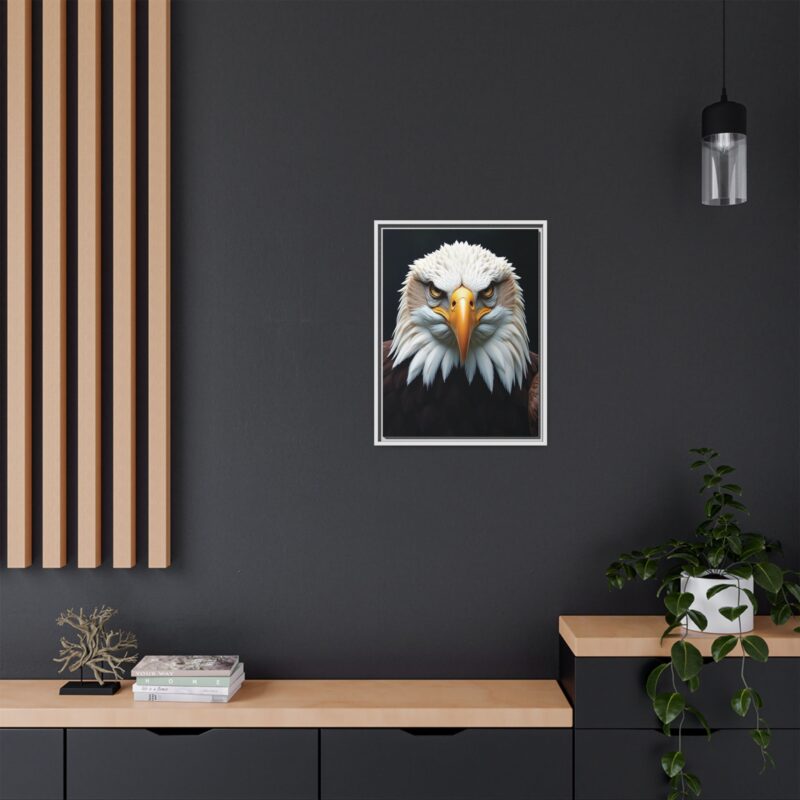 Canvas Art Print on Intense Stare of the Bald Eagle - Image 69