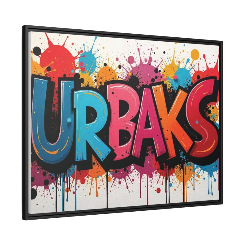 Canvas Wall Art  urban graffiti style with bold and colorful splatters - Image 39
