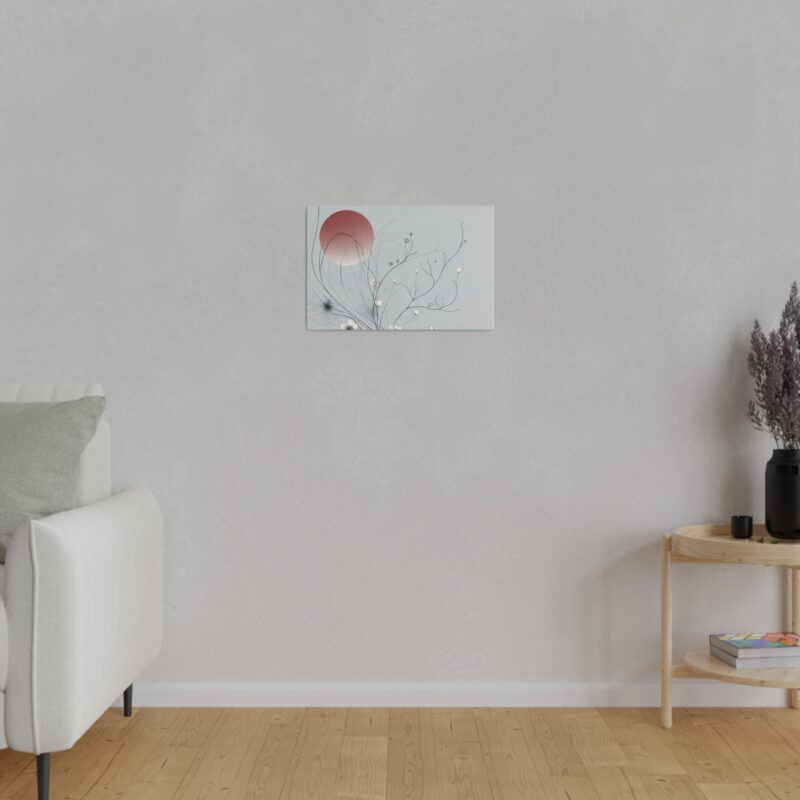 Serenity in Bloom: Japanese Floral Abstract Wall Art - Image 59