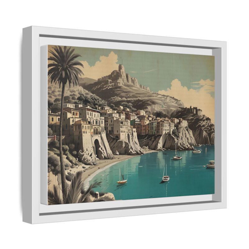 Retro Italian Riviera Travel Poster with Bold Typography Wall Art - Image 47