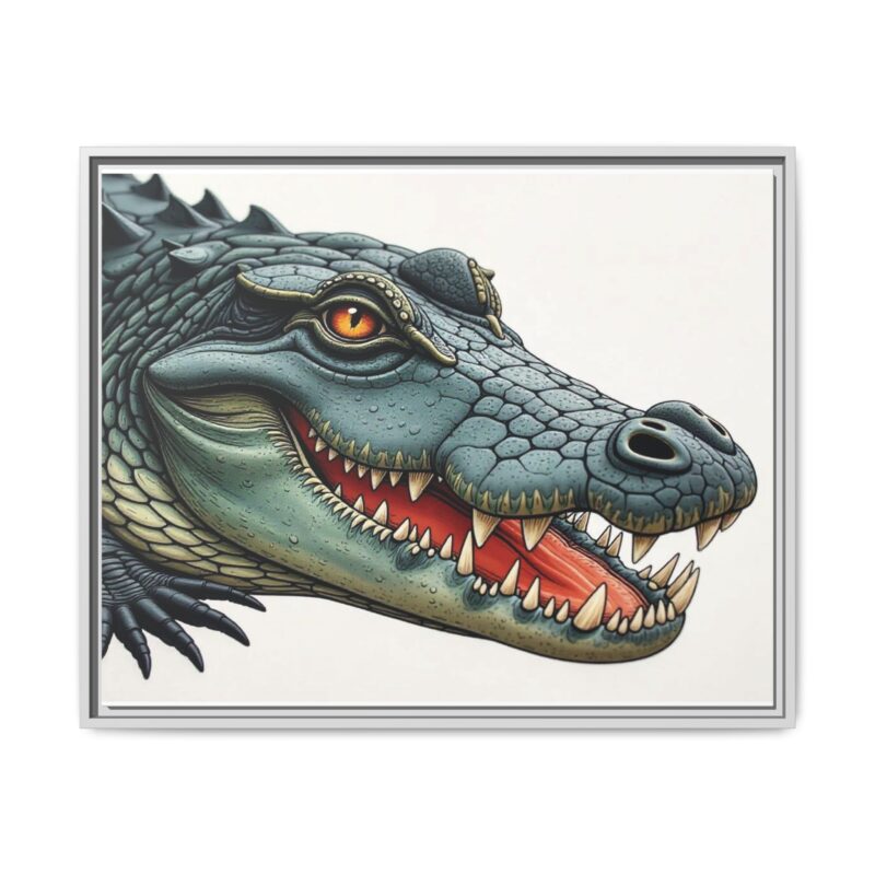 Canvas Print - Alligator Head Close-Up - Image 130