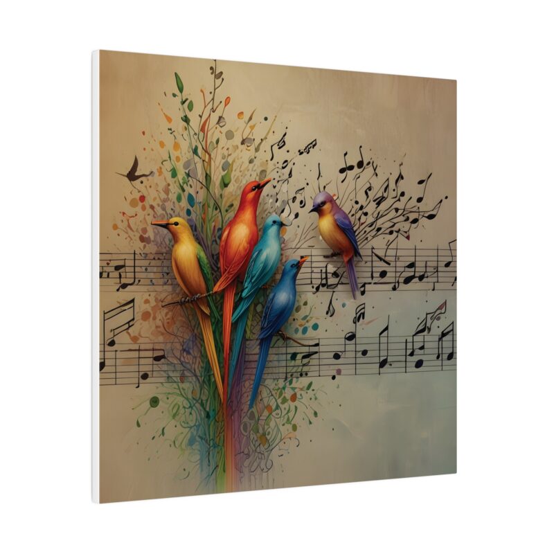 Canvas Wall Art Birds Music Harmony Abstract Design - Image 96